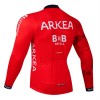 Wielershirt 2024 Arkea-B B Hotels Lange Mouw - Rood
